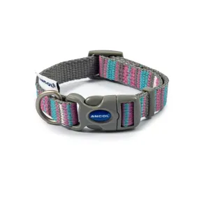 Ancol Made From Large Pink Candy Stripe Dog Collar