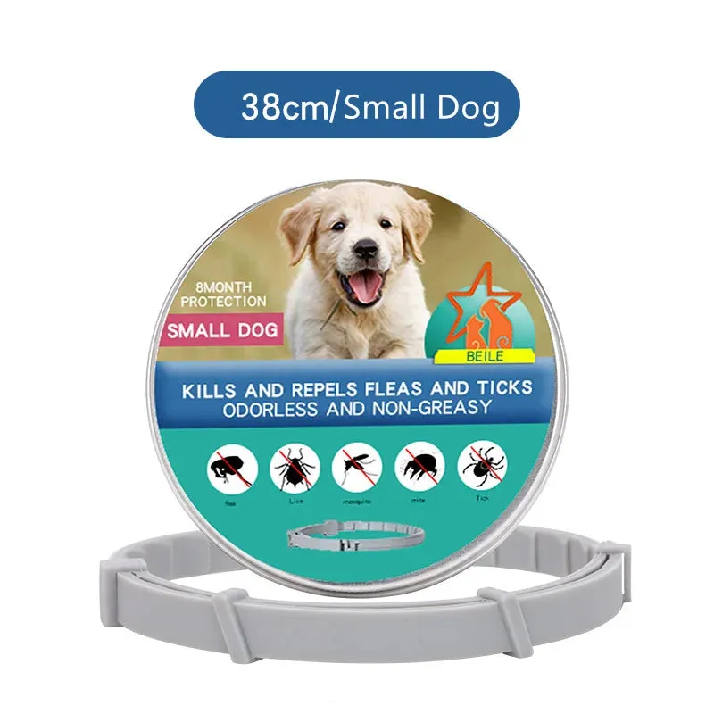 Anti Flea and Ticks Collar with 8-12 Month Protection Pet Collars For Puppy Cat Large Dogs *ALL NATURAL INGREDIENTS*