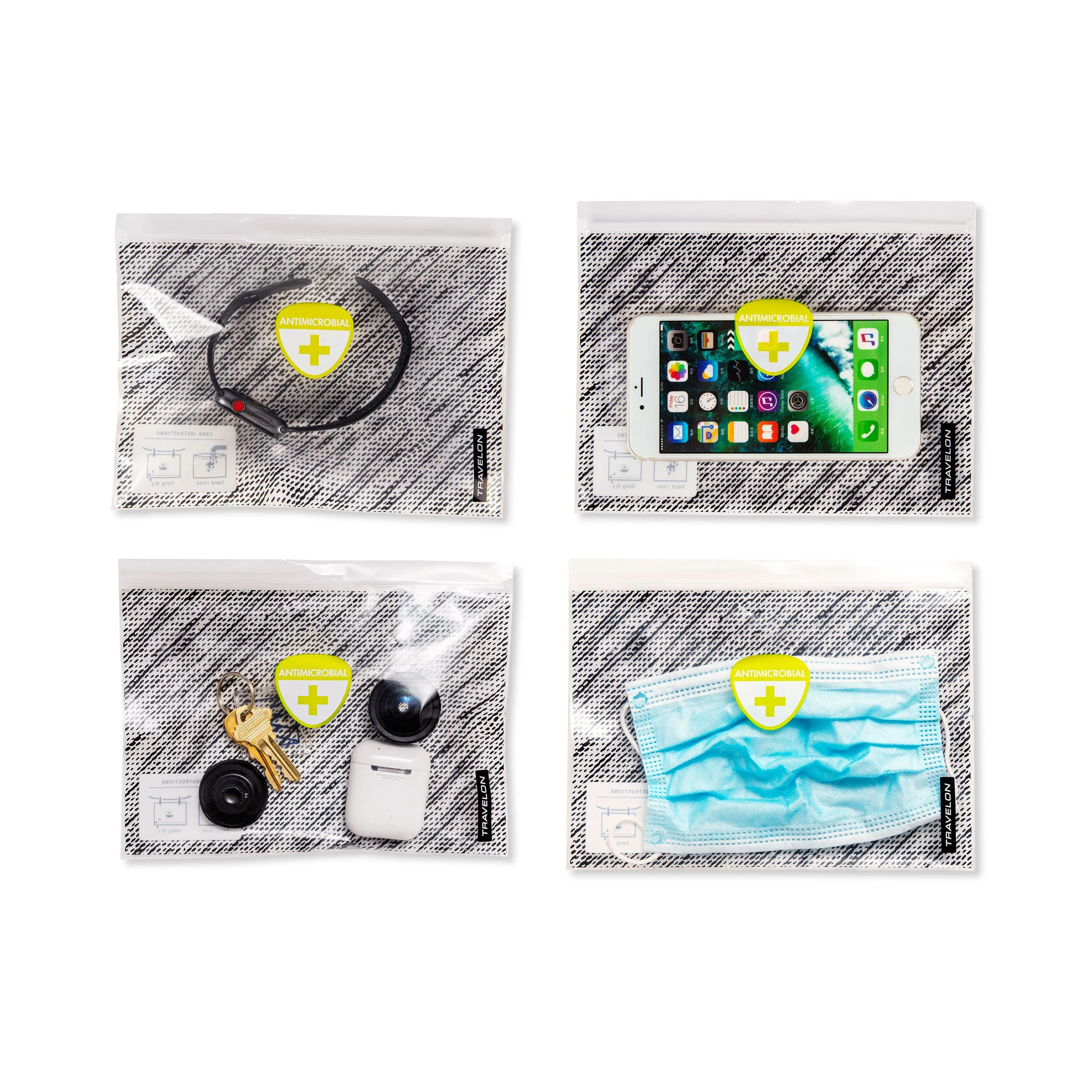 Antimicrobial Pouches - Set of 4