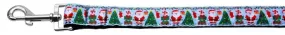 Aqua Santa Nylon Dog Leash 3-8 Inch Wide 4ft Long