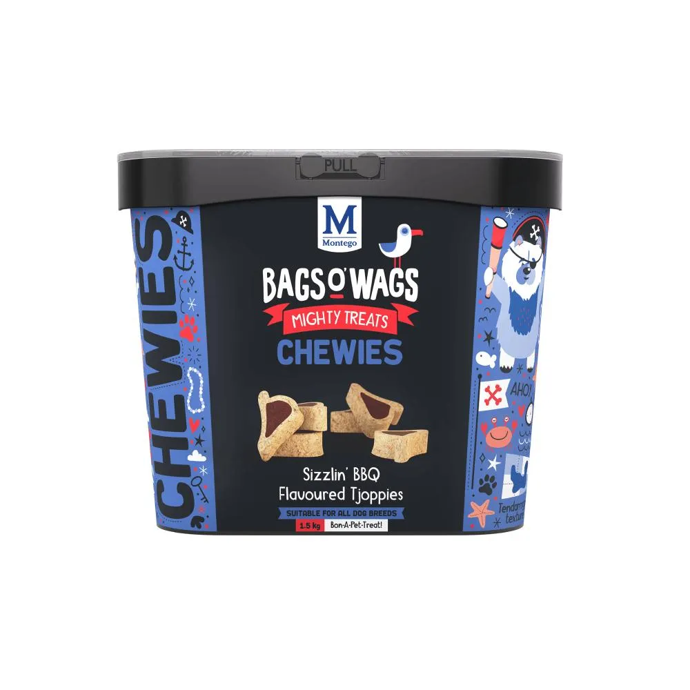 Bags O' Wags Chewies BBQ Tjoppies Dog Treats