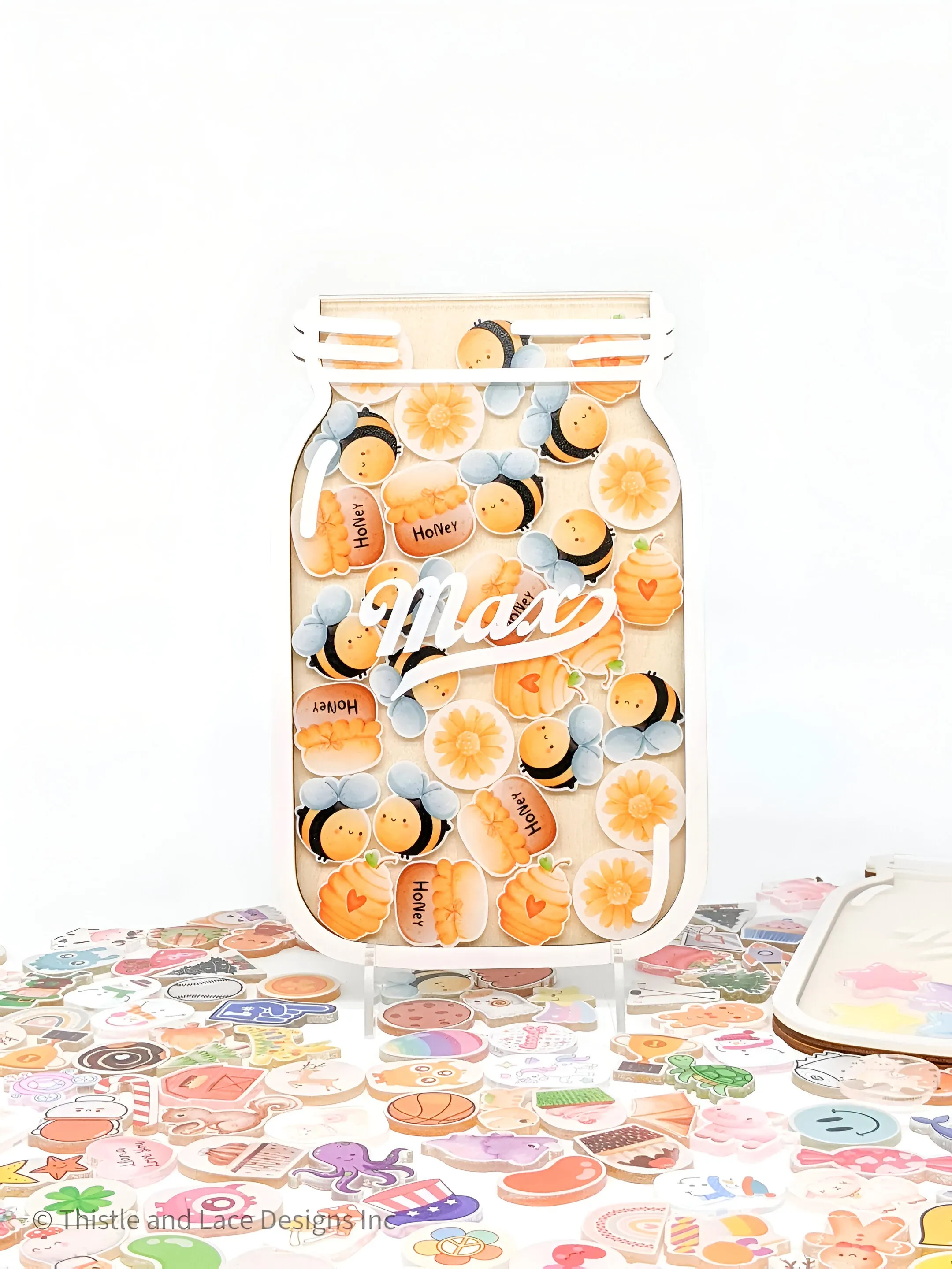 Bee themed reward jar tokens, personalized reward jar, reward system, reward tokens, reward chart, gift for kids, class reward jar rejar