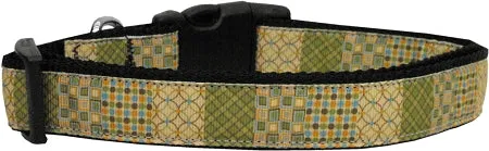 Beige Chaos Nylon Dog Collar Xl