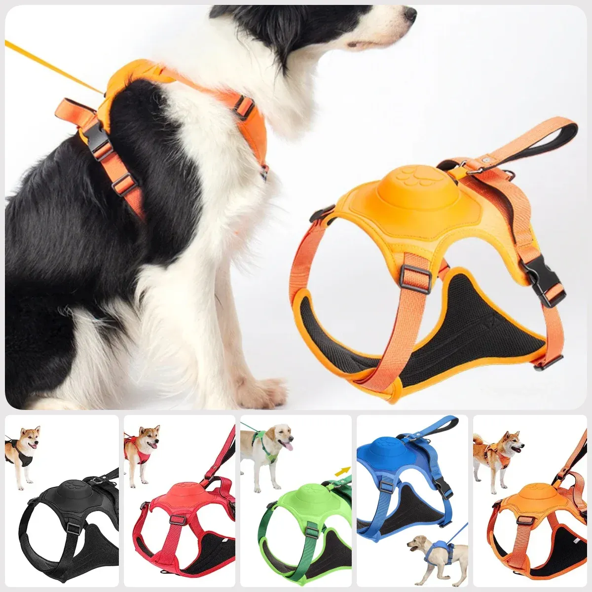 Best Dog Harness with Retractable Leash 2-in-1 No Pull Puppy Harness