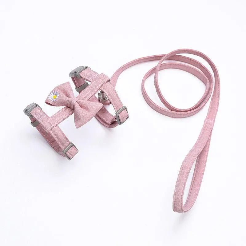 Big Bow Adjustable Cat Harness