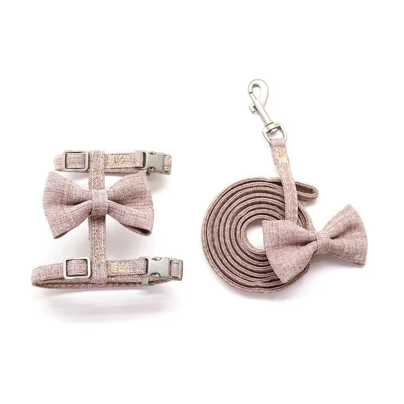Big Bow Adjustable Cat Harness