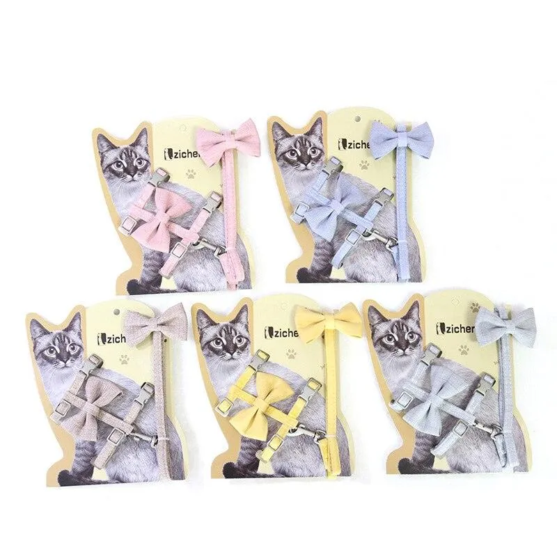 Big Bow Adjustable Cat Harness