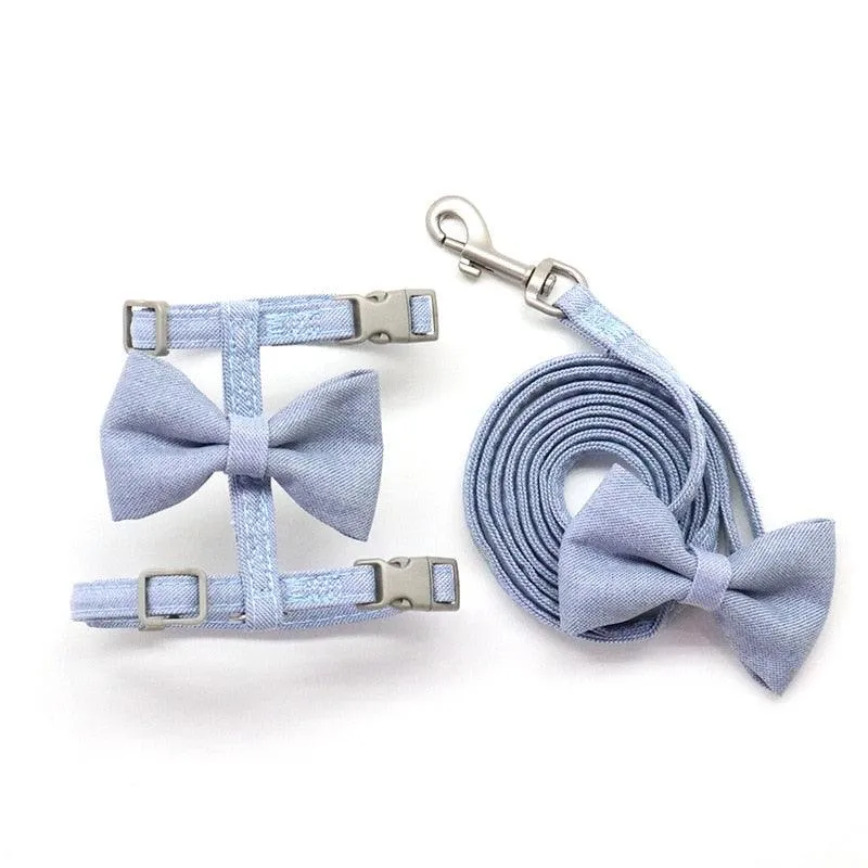 Big Bow Adjustable Cat Harness