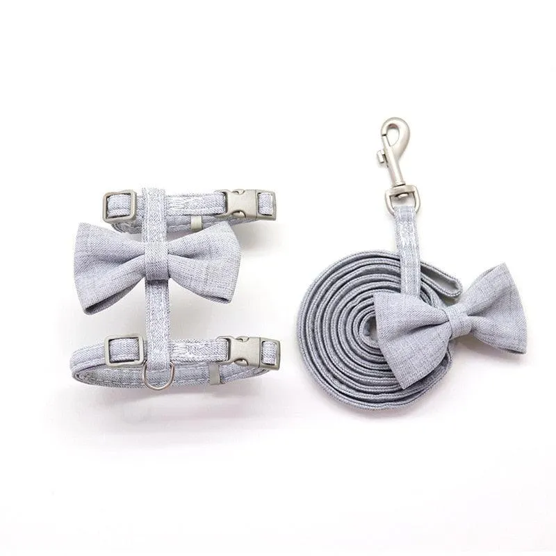 Big Bow Adjustable Cat Harness