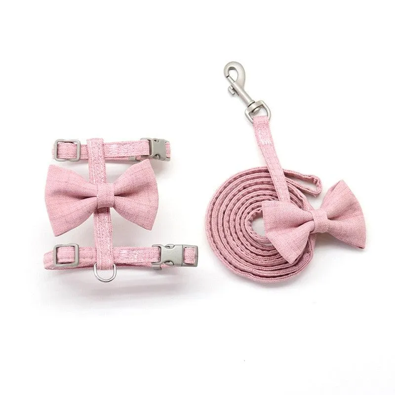 Big Bow Adjustable Cat Harness
