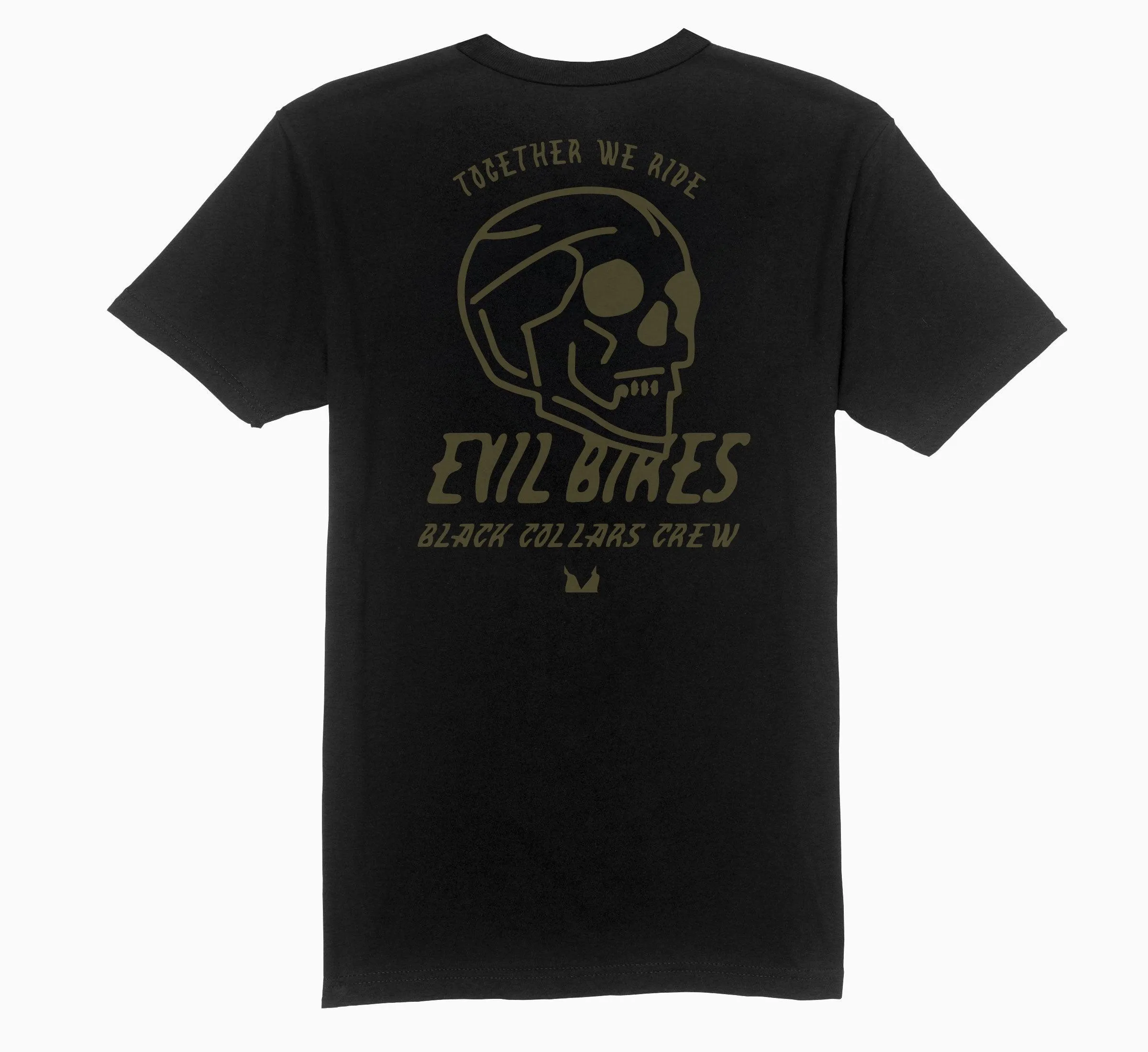 Black Collars Crew Tee