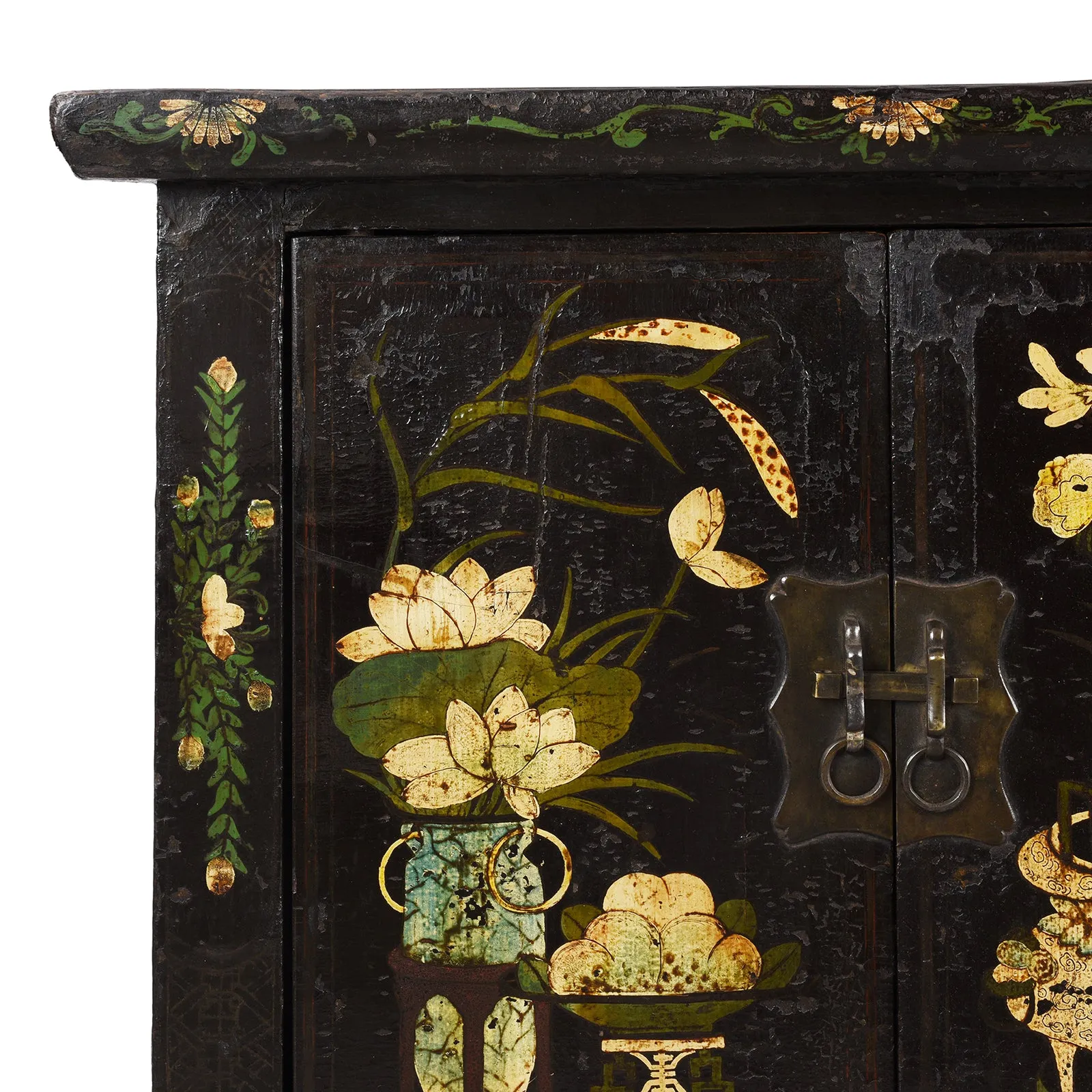 Black Lacquered Sideboard From Shanxi - Early 19th Century