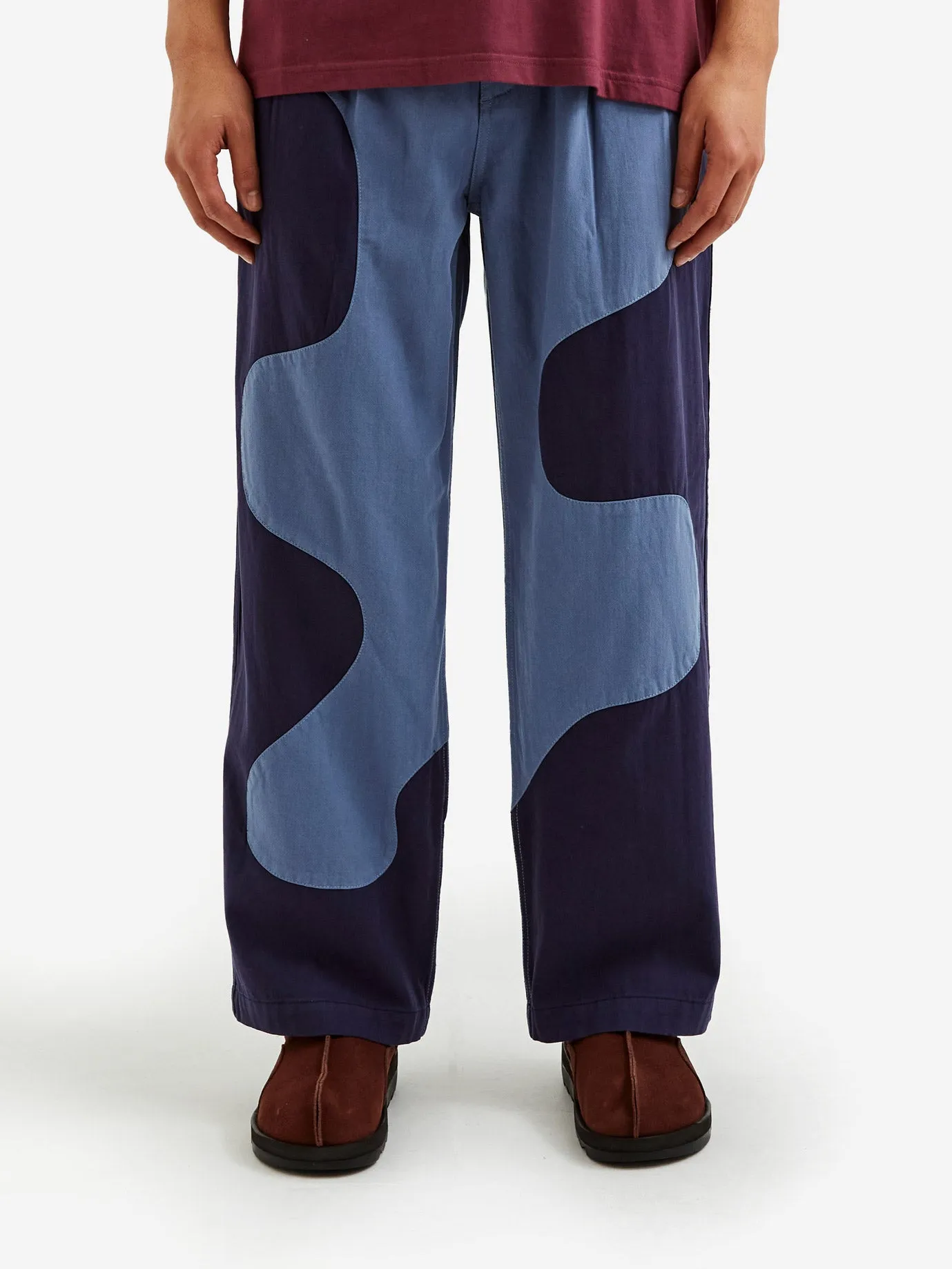 Brain Dead Goop Herringbone Trouser - Navy