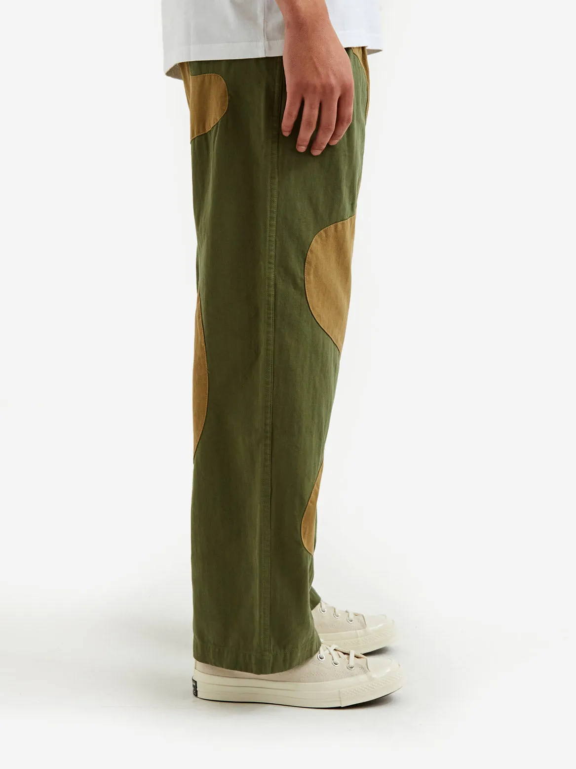 Brain Dead Goop Herringbone Trouser - Olive