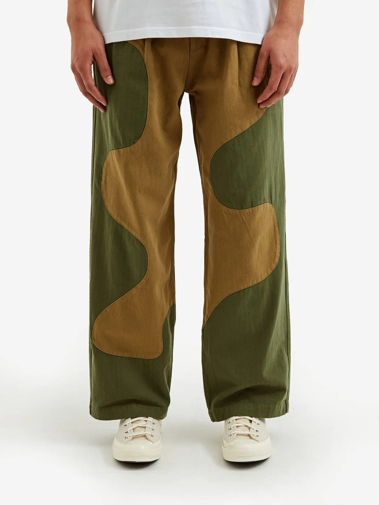 Brain Dead Goop Herringbone Trouser - Olive