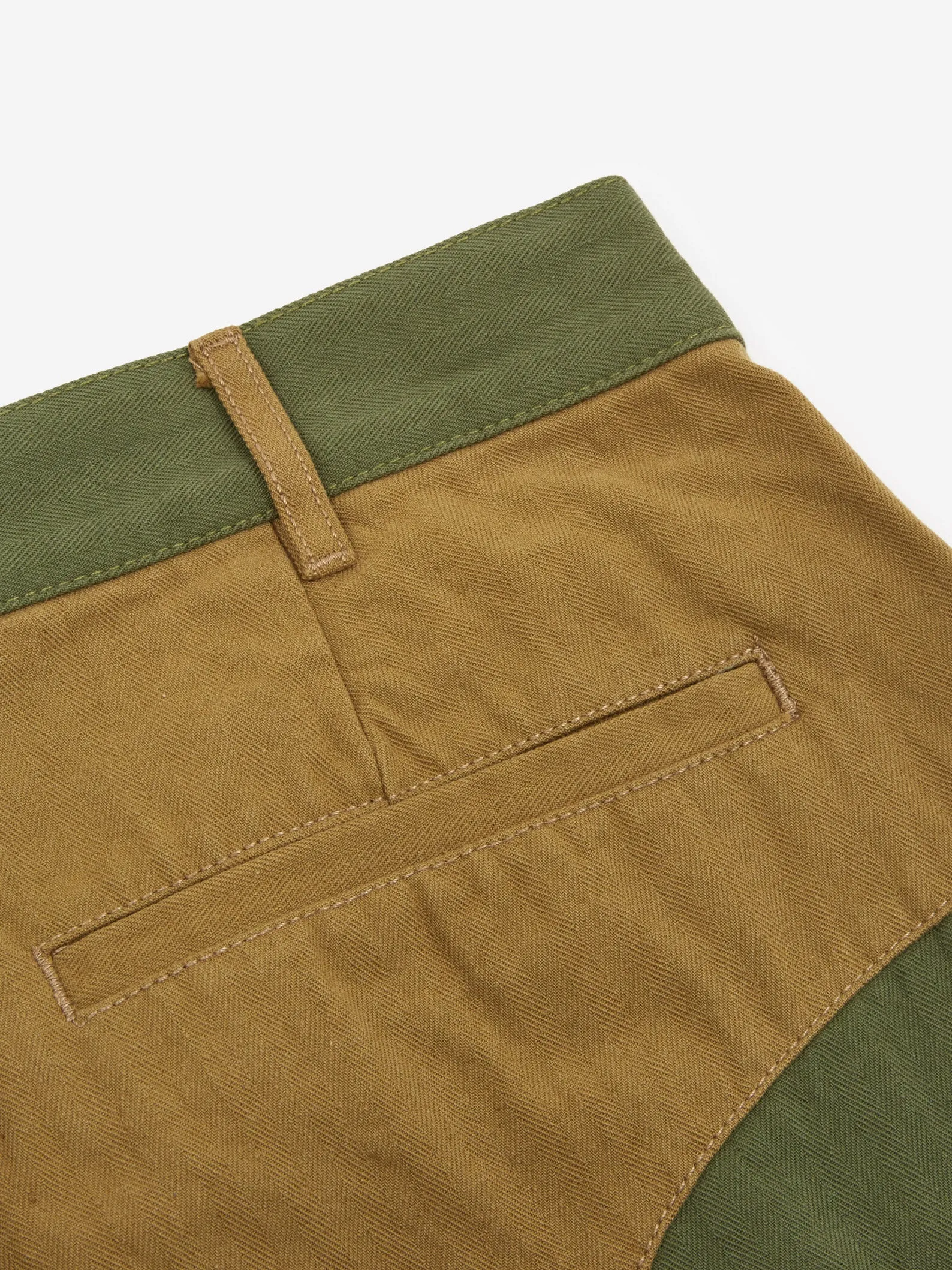 Brain Dead Goop Herringbone Trouser - Olive