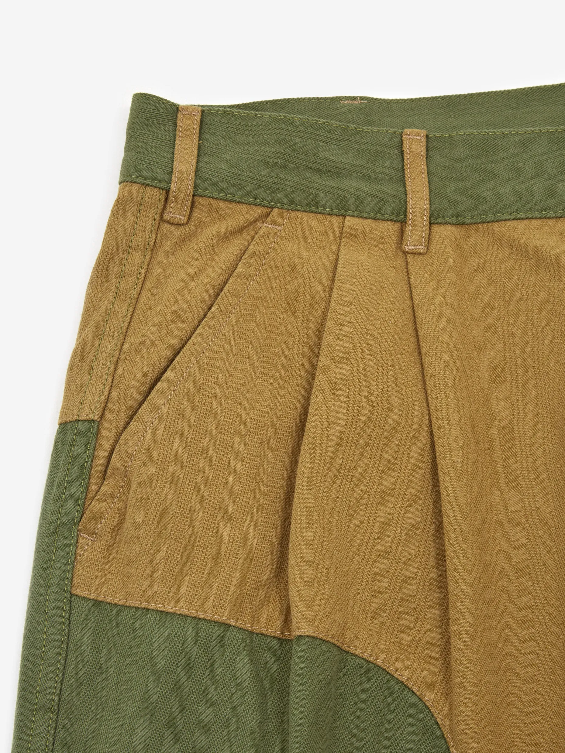Brain Dead Goop Herringbone Trouser - Olive