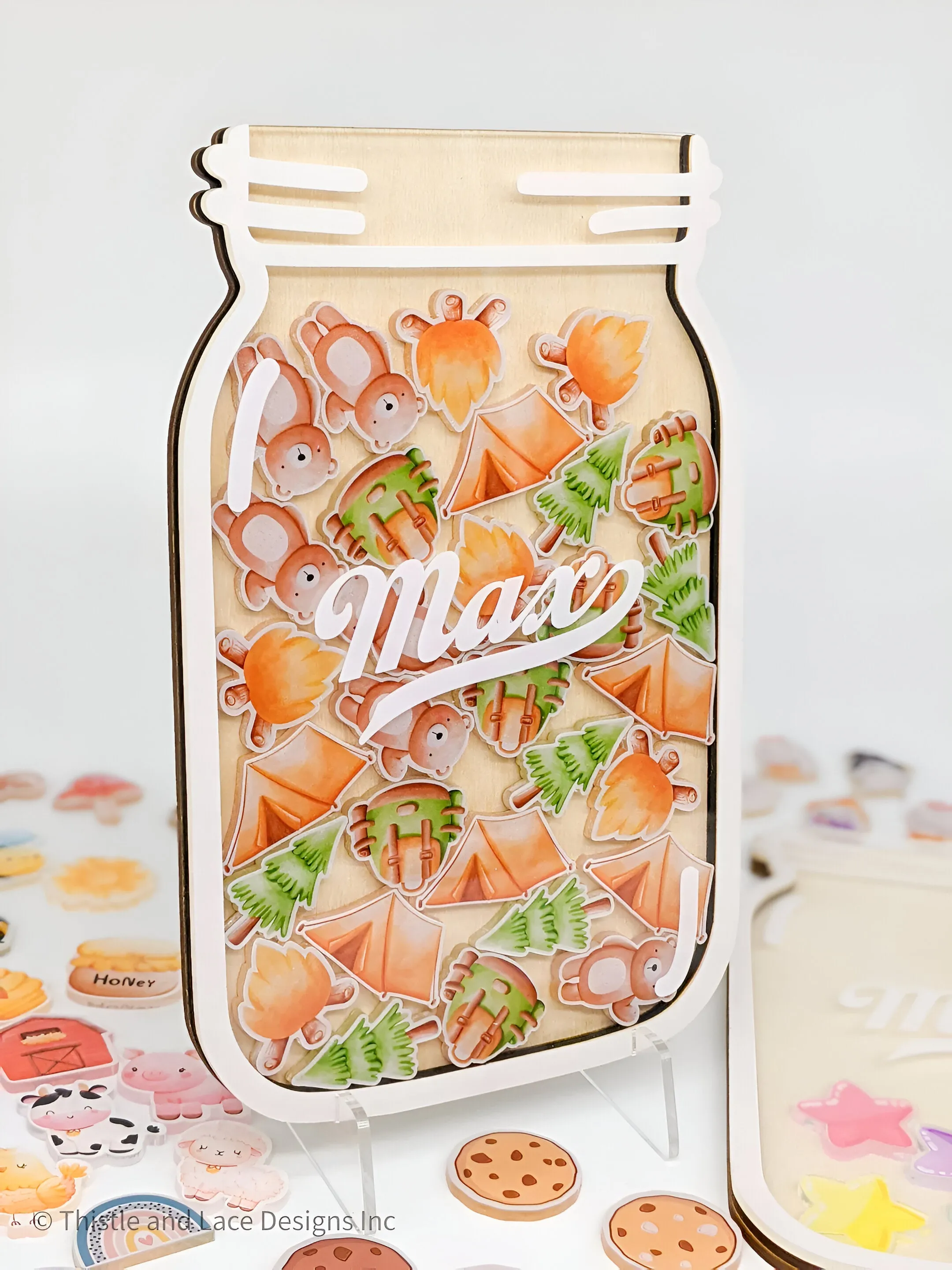 Camp themed reward jar tokens, personalized reward jars, reward system, reward tokens, back to school, gift for kids, class reward jar rejar