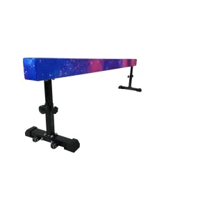 CLEARANCE Solid 8ft Gymnastics Beams, with wheels and adjustable legs - Cosmic