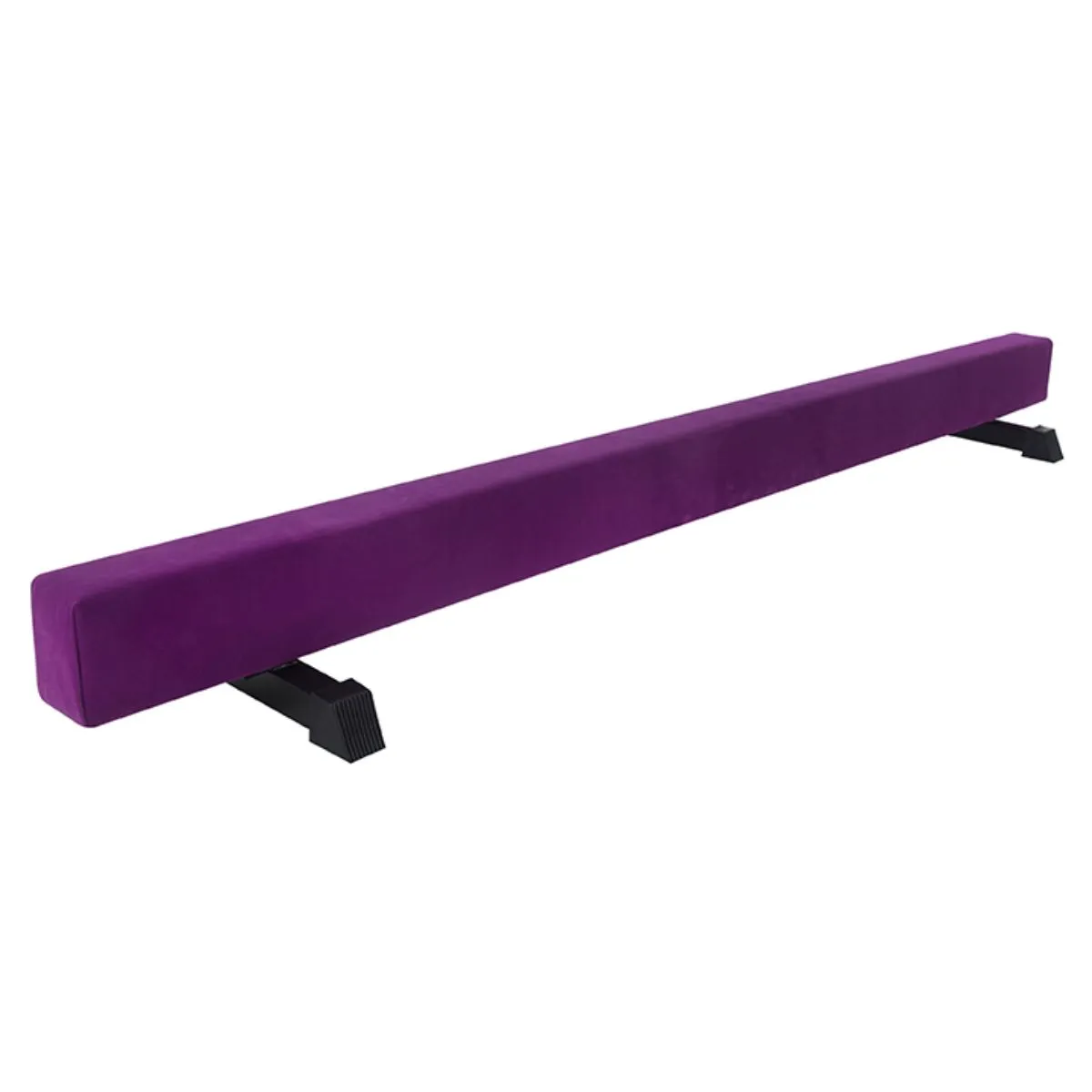 CLEARANCE Solid 8ft Gymnastics Beams, with wheels and adjustable legs - Purple