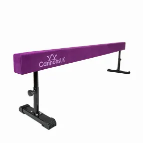CLEARANCE Solid 8ft Gymnastics Beams, with wheels and adjustable legs - Purple