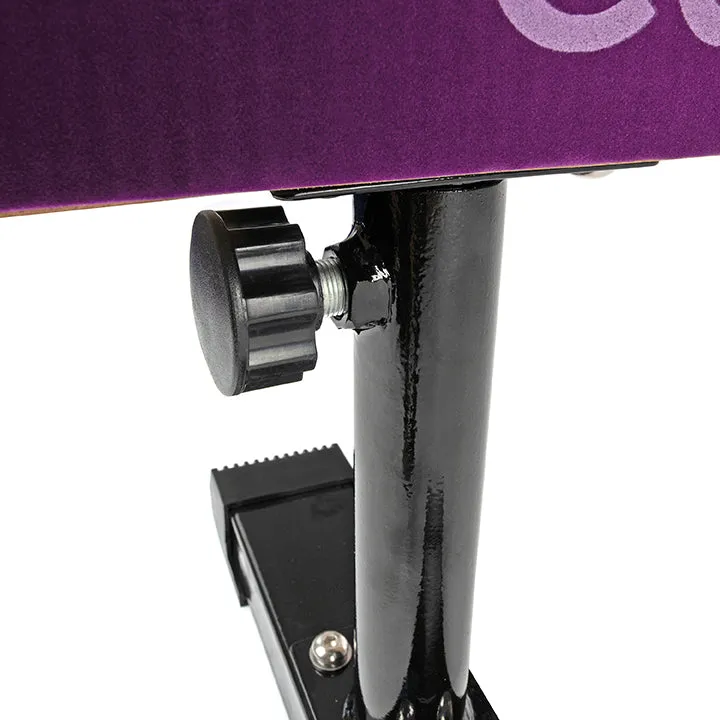 CLEARANCE Solid 8ft Gymnastics Beams, with wheels and adjustable legs - Purple