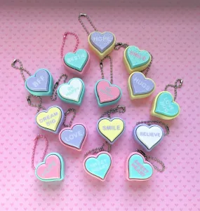 Conversation Hearts Clicker Keychain *NEW!