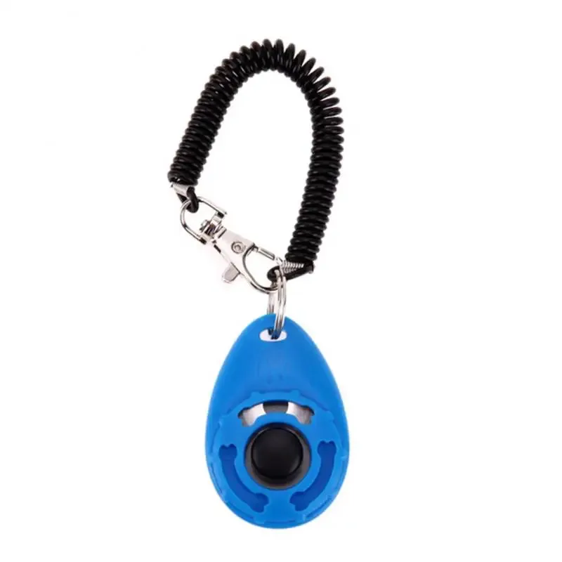 Dog Training Clicker Pet Cat Plastic New Dogs Click Trainer Aid Tools Adjustable Wrist Strap Sound Key Chain Dog Supplies