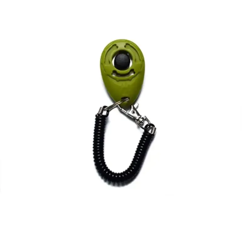 Dog Training Clicker Pet Cat Plastic New Dogs Click Trainer Aid Tools Adjustable Wrist Strap Sound Key Chain Dog Supplies