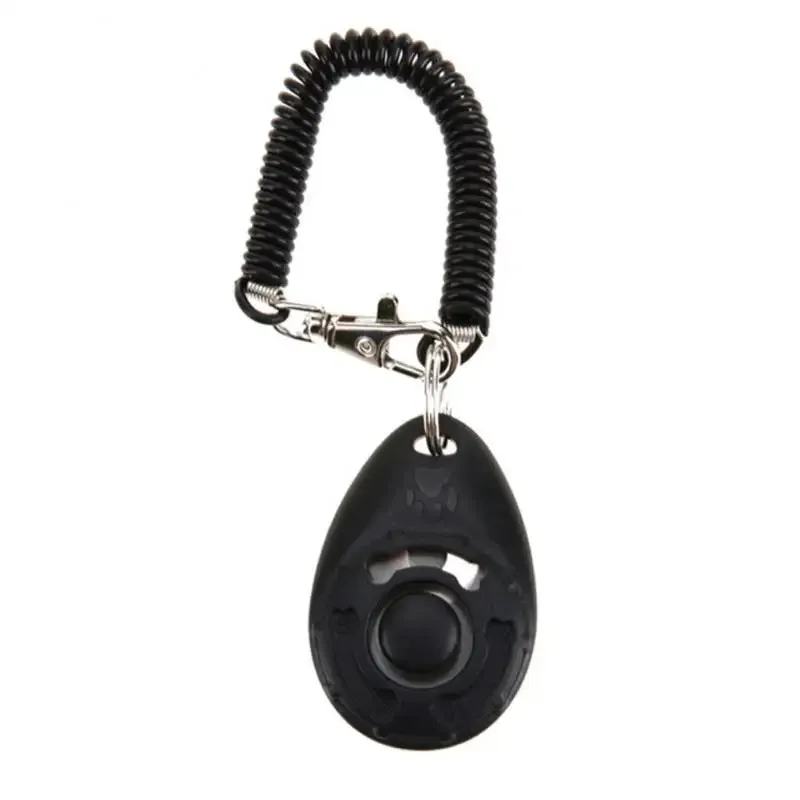 Dog Training Clicker Pet Cat Plastic New Dogs Click Trainer Aid Tools Adjustable Wrist Strap Sound Key Chain Dog Supplies
