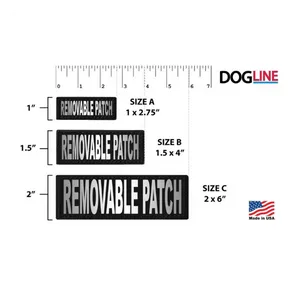 Dogline Removeable 3D Patches - Set of 2 "Service Dog"