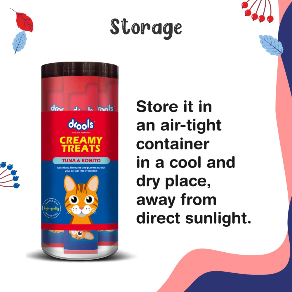 Drools Real Chicken and Tuna & Bunito Creamy Cat Treats Combo