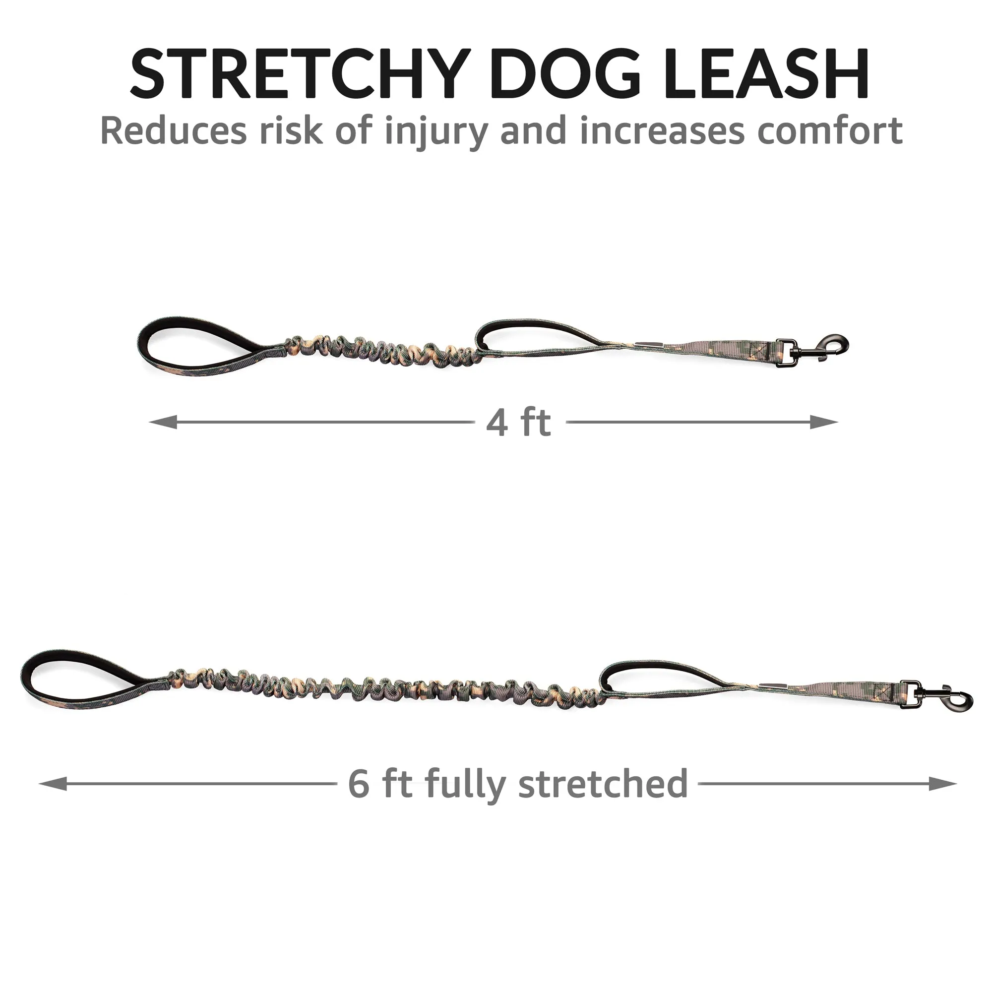 Dual Handle Dog Leash - Shock absorbing dog leash