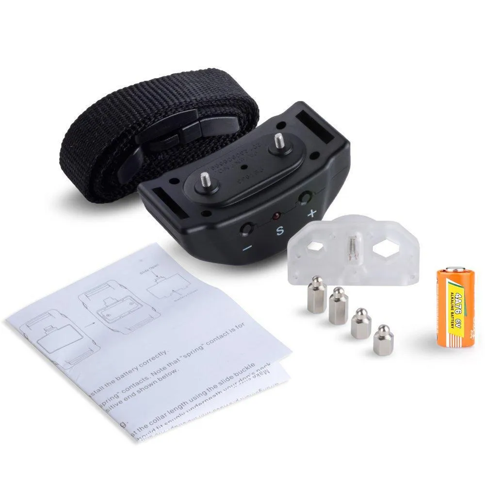 Electric Pet Dog Anti-Bark Training Collar Safe Tone Shock Control Adjustable