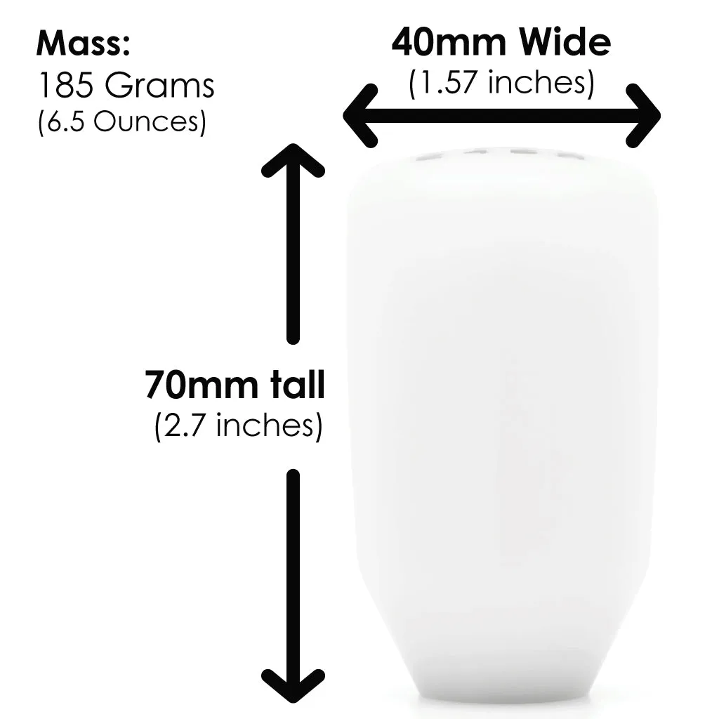ESCO-Insulated Shift Knob in White (M10X1.5)