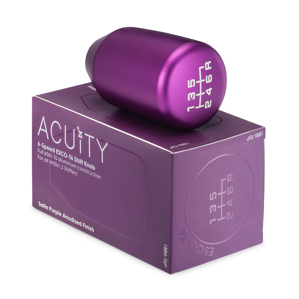 ESCO-T6 Shift Knob in Satin Purple Finish (M10X1.5)