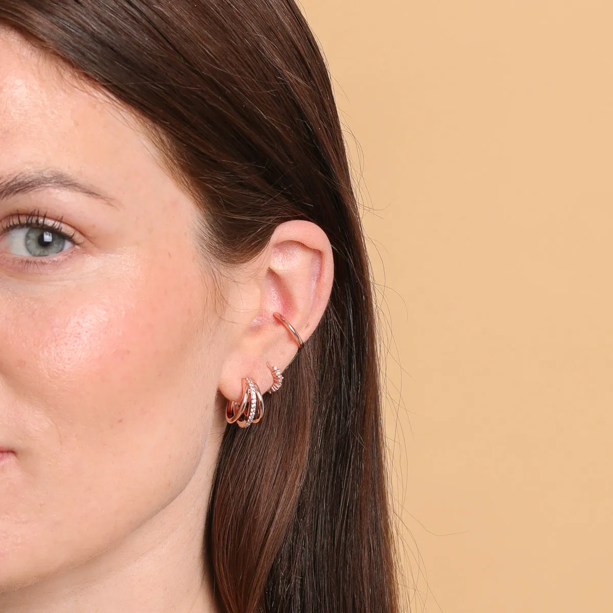 Essential 11.5mm Hoop in Rose Gold