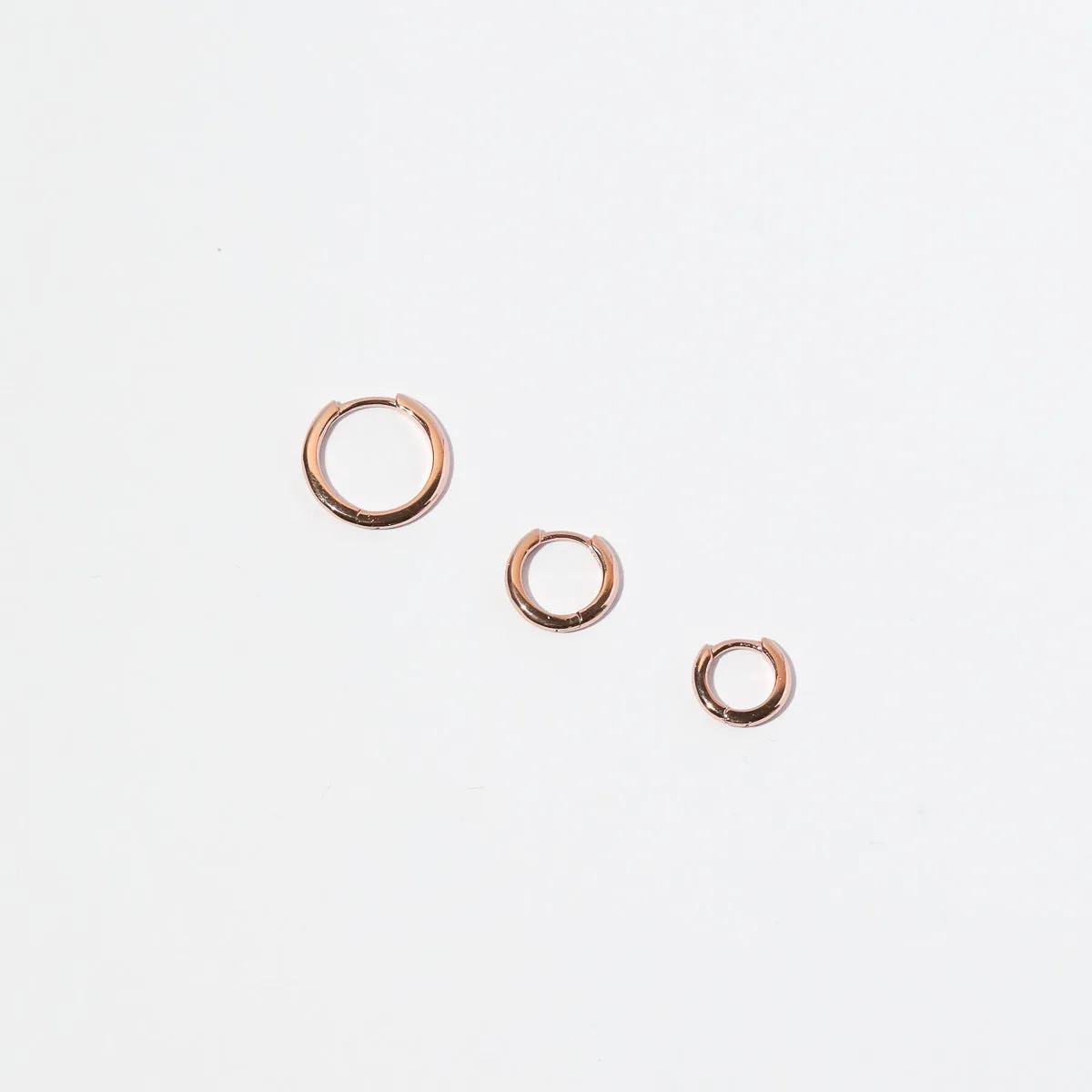 Essential 11.5mm Hoop in Rose Gold