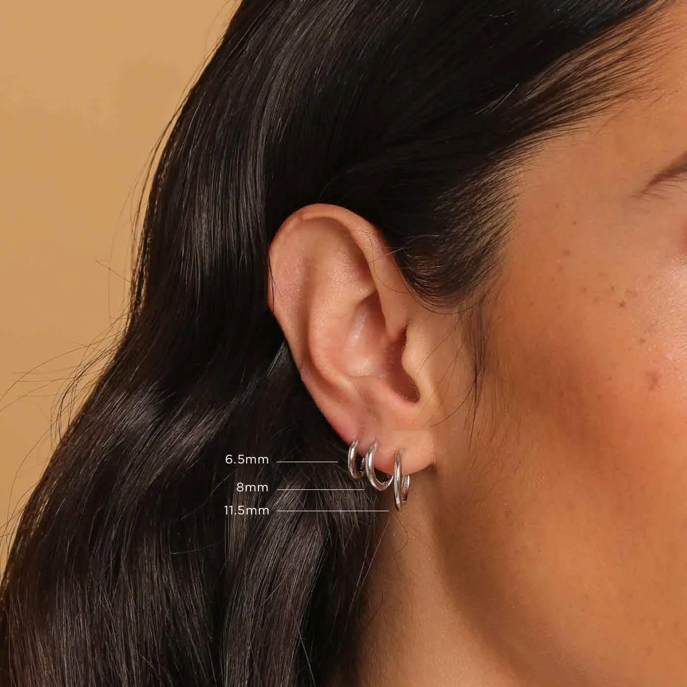Essential 6.5mm Hoop in Silver