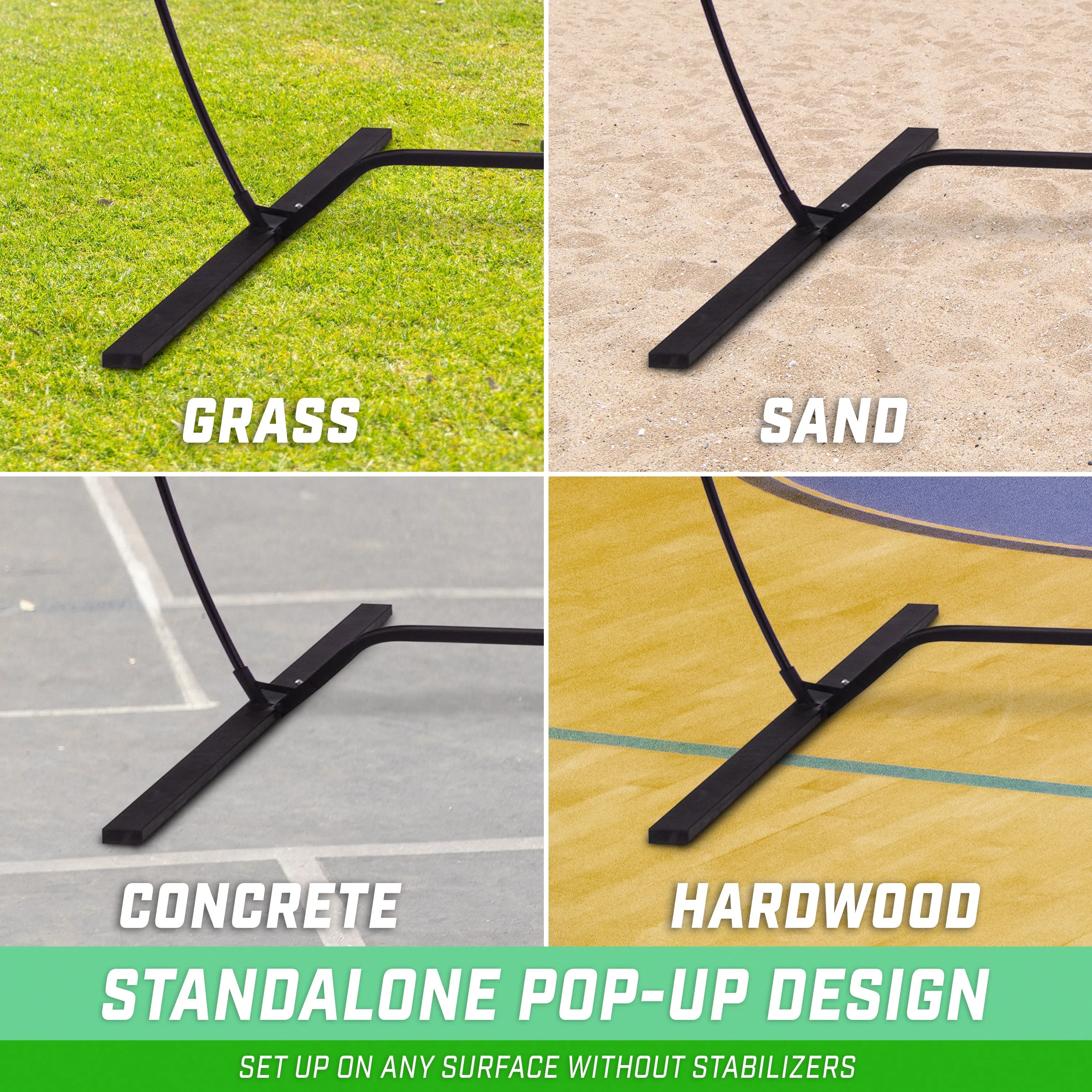 GoSports 12 ft Freestanding Volleyball Training Net