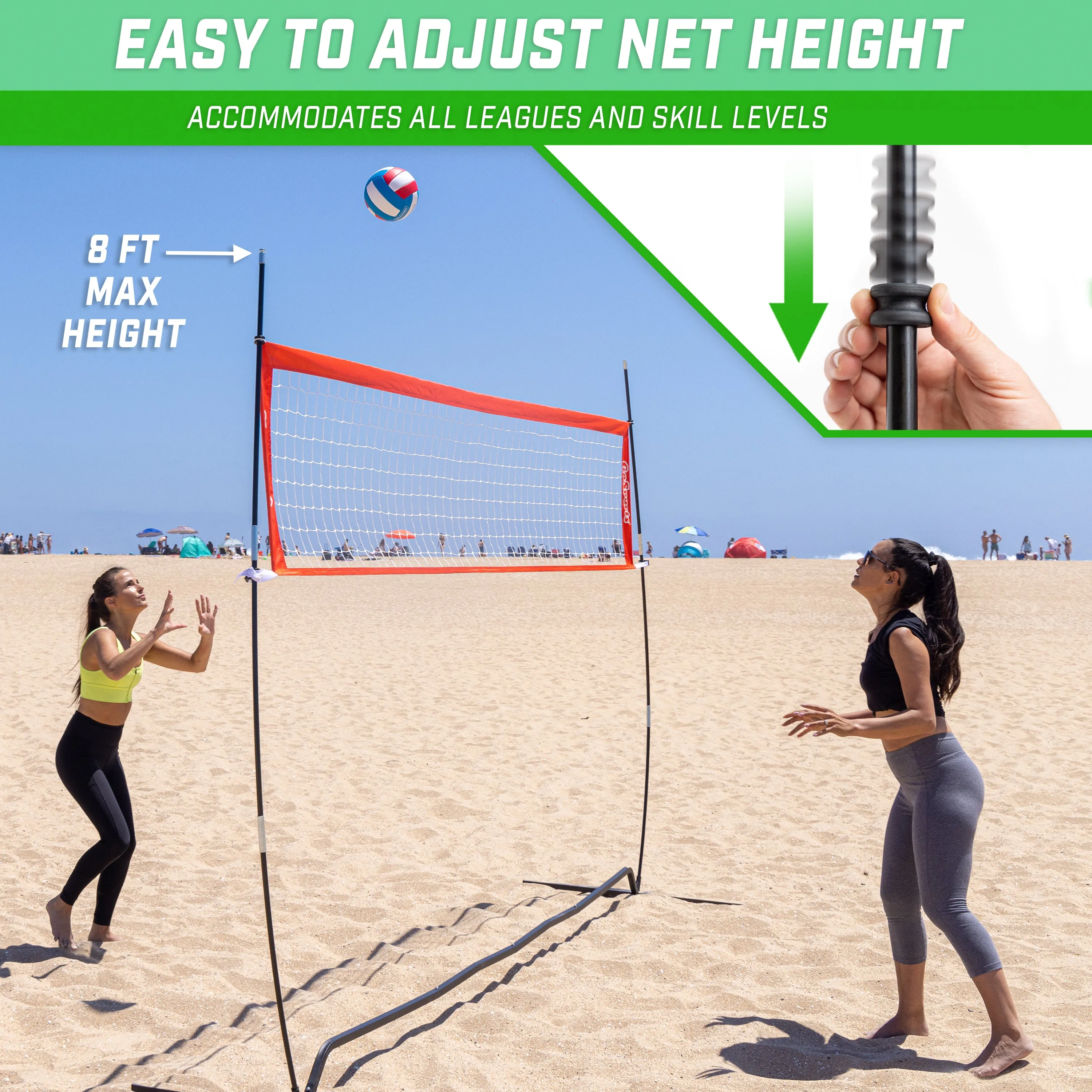 GoSports 12 ft Freestanding Volleyball Training Net