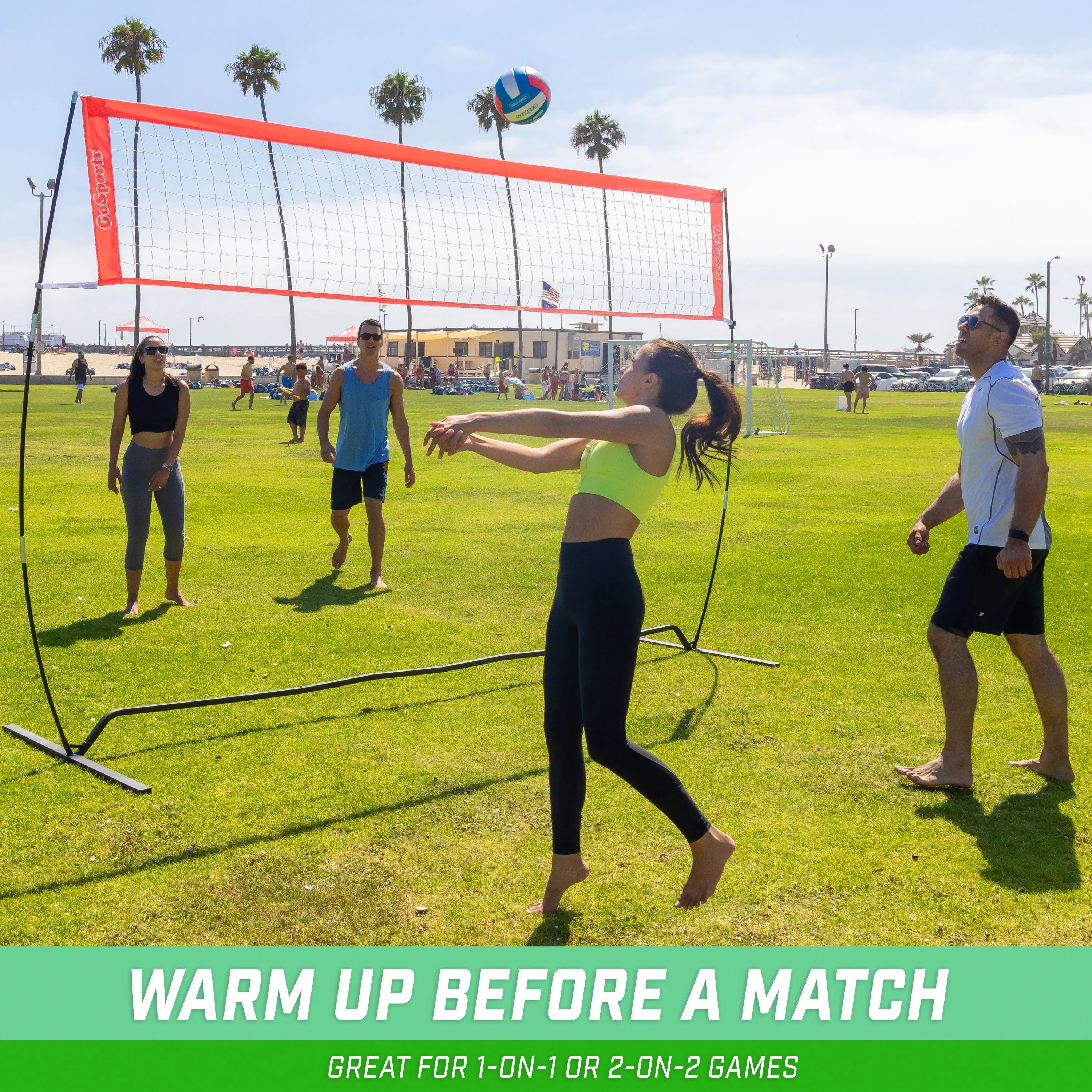 GoSports 12 ft Freestanding Volleyball Training Net