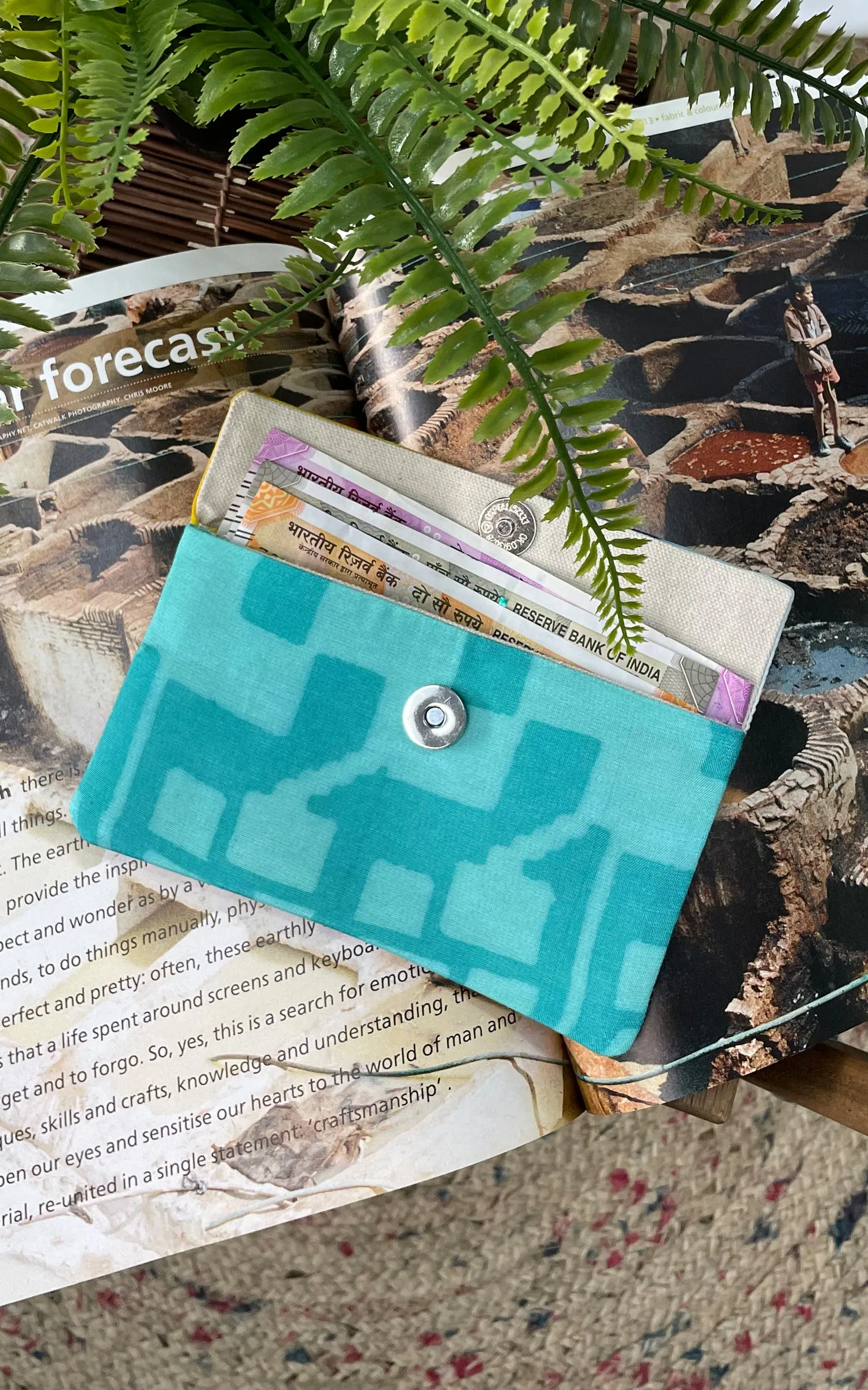 Hand Brush Painted Money Holder