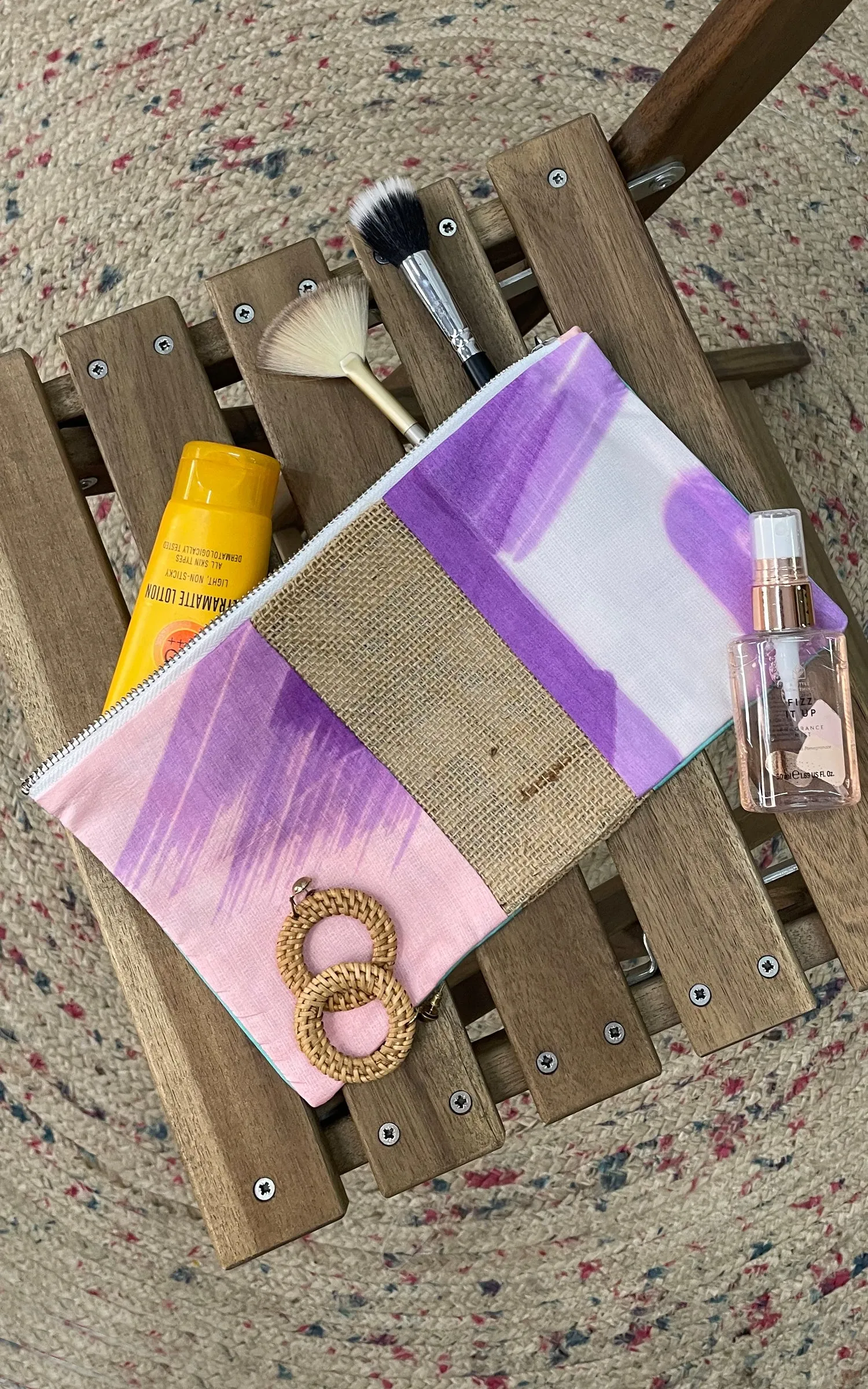 Hand Brush Painted Multipurpose Pouch