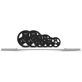 Heavy-Duty 90kg Tri-Grip Olympic Plate Set - CORTEX