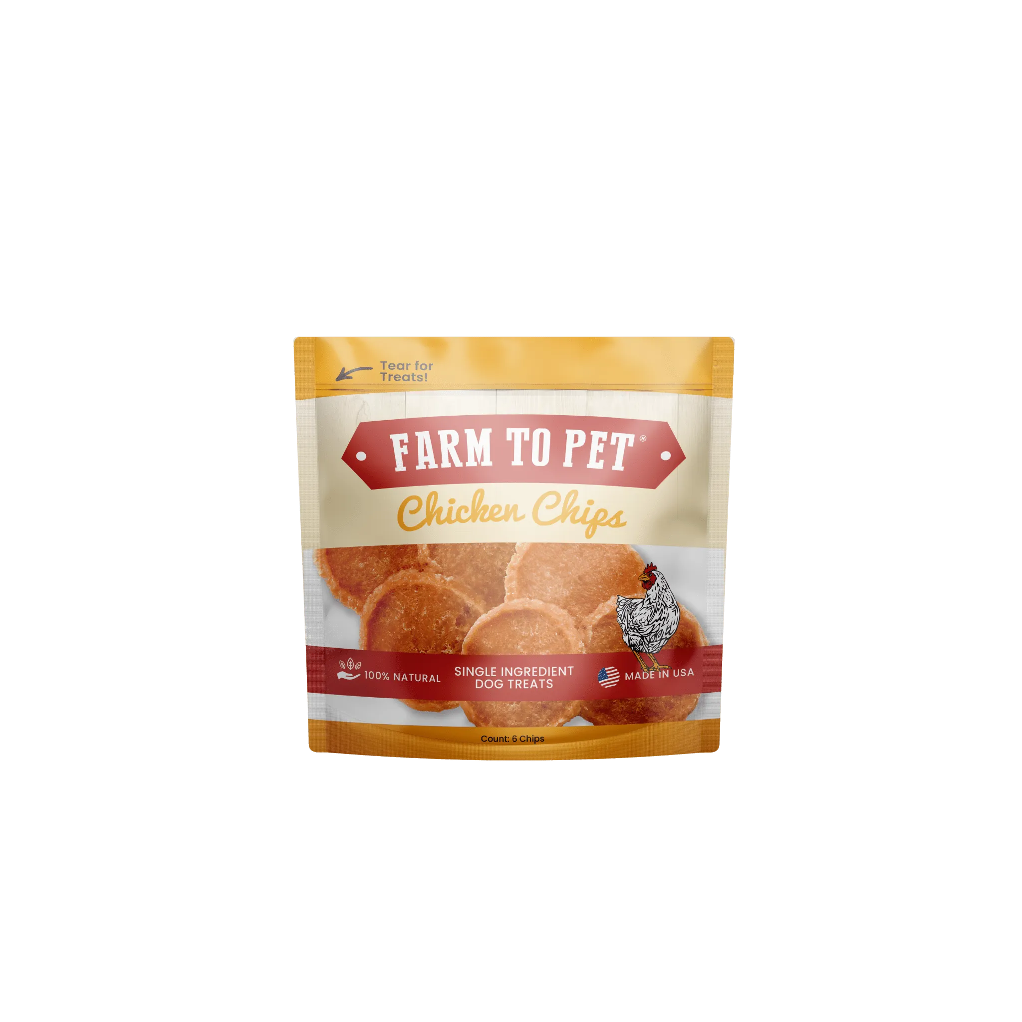 High-Protein Chicken Chip Snack Pack Bundles – All-Natural, Single-Ingredient Dog Treats