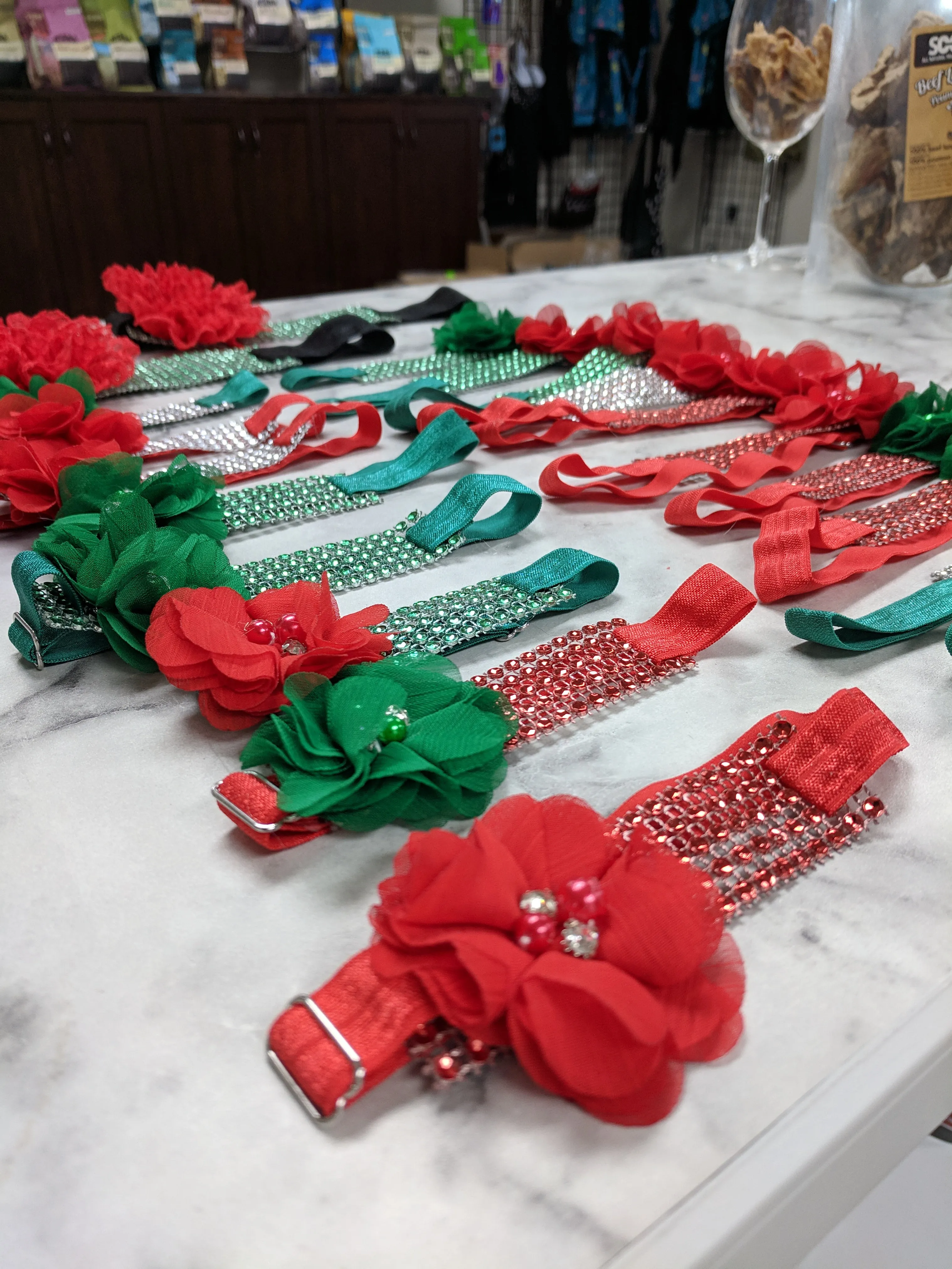 Holiday Sparkle wrap collars