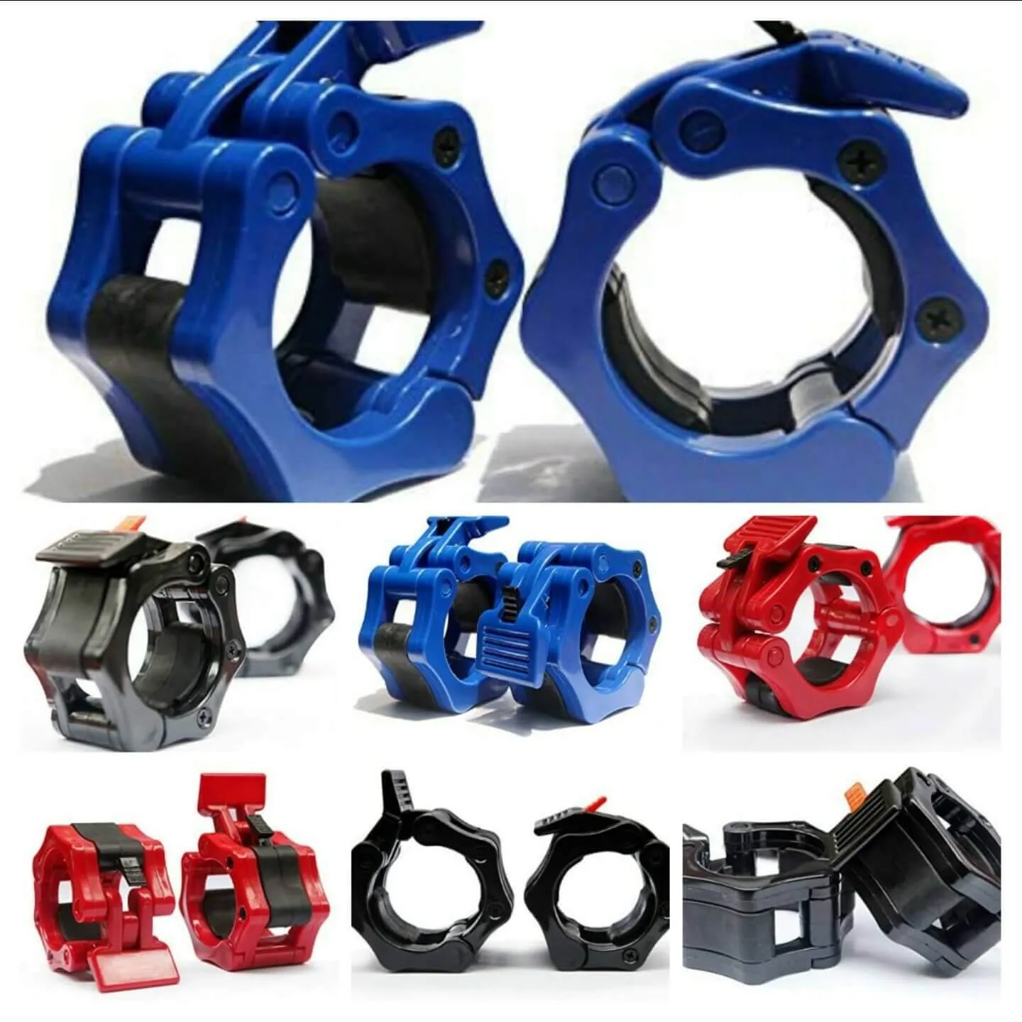 ISF Barbell Collars Olympic 2" Clamps Locking - Quick Release Barbell Clips