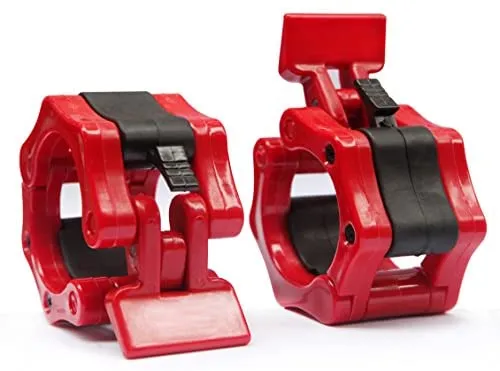 ISF Barbell Collars Olympic 2" Clamps Locking - Quick Release Barbell Clips