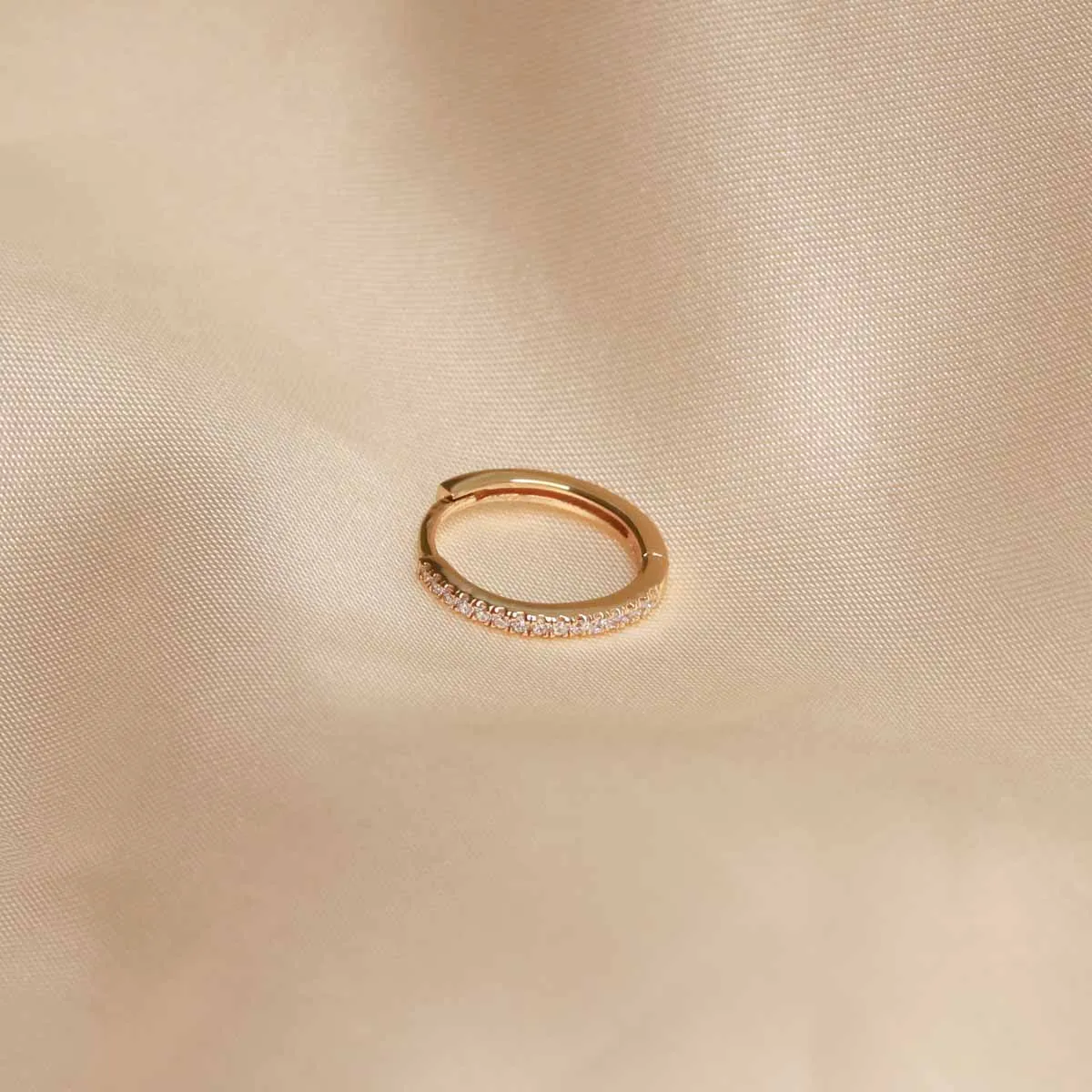 Jewelled Hoop 11.5mm in Gold